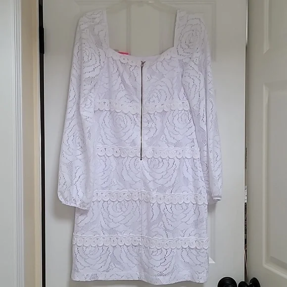 Lilly Pulitzer Zoella Dress in Resort White - Picture 7 of 14